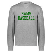 Roseau Rams Baseball Logo Ventura Soft Knit Crew
